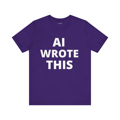 AI WROTE THIS