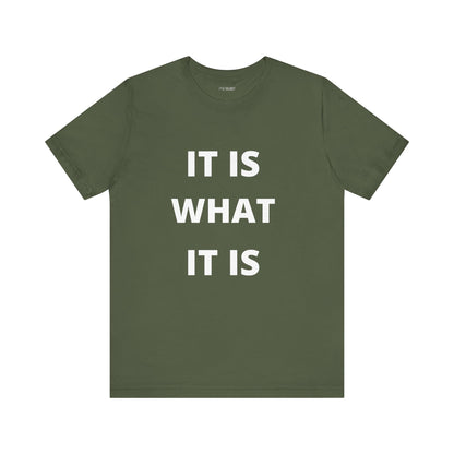 IT IS WHAT IT IS